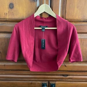 White House-Black Market - NWT-Bolero style -Red Sweater